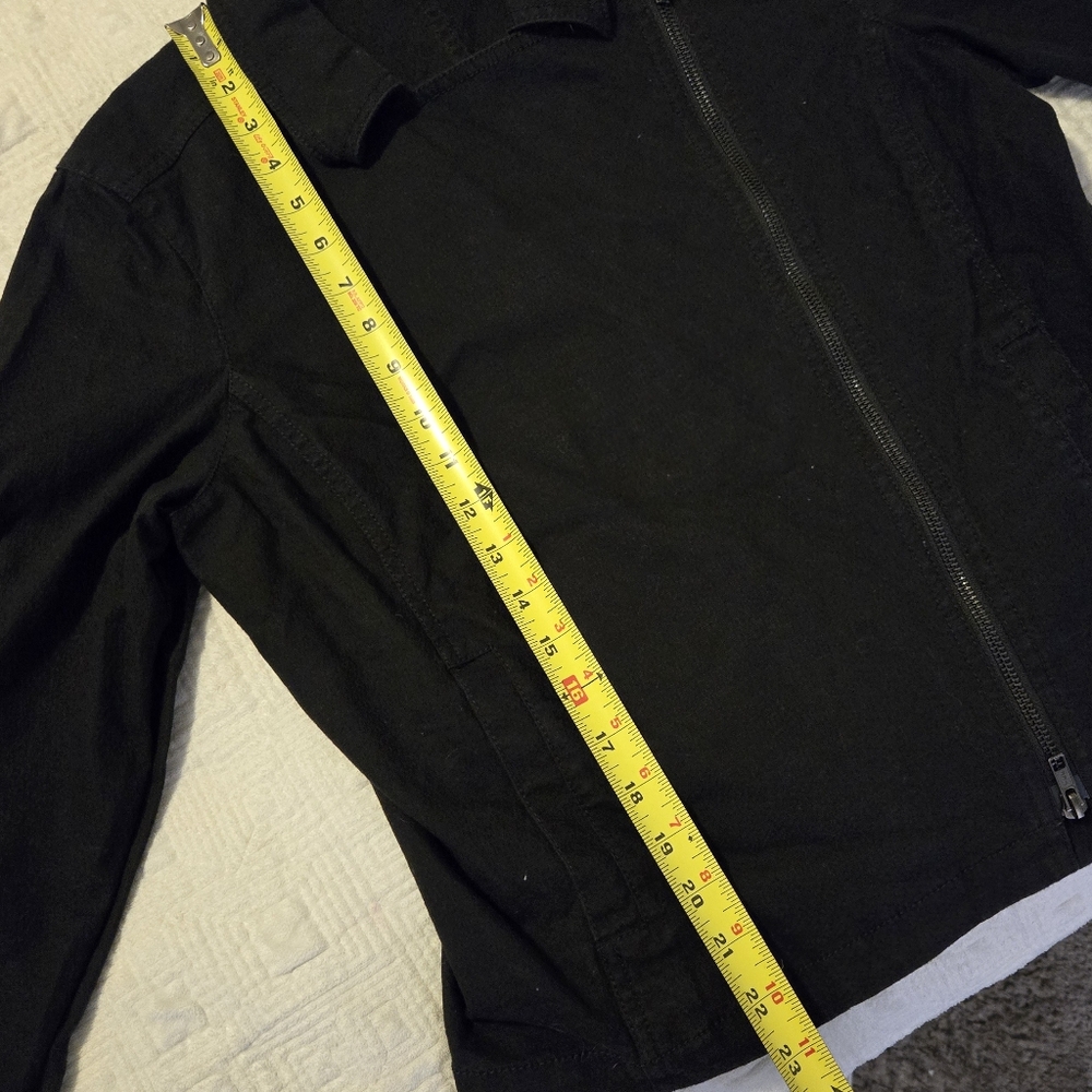 Eileen Fisher organic cotton moto jacket, size medium - Picture 7 of 9
